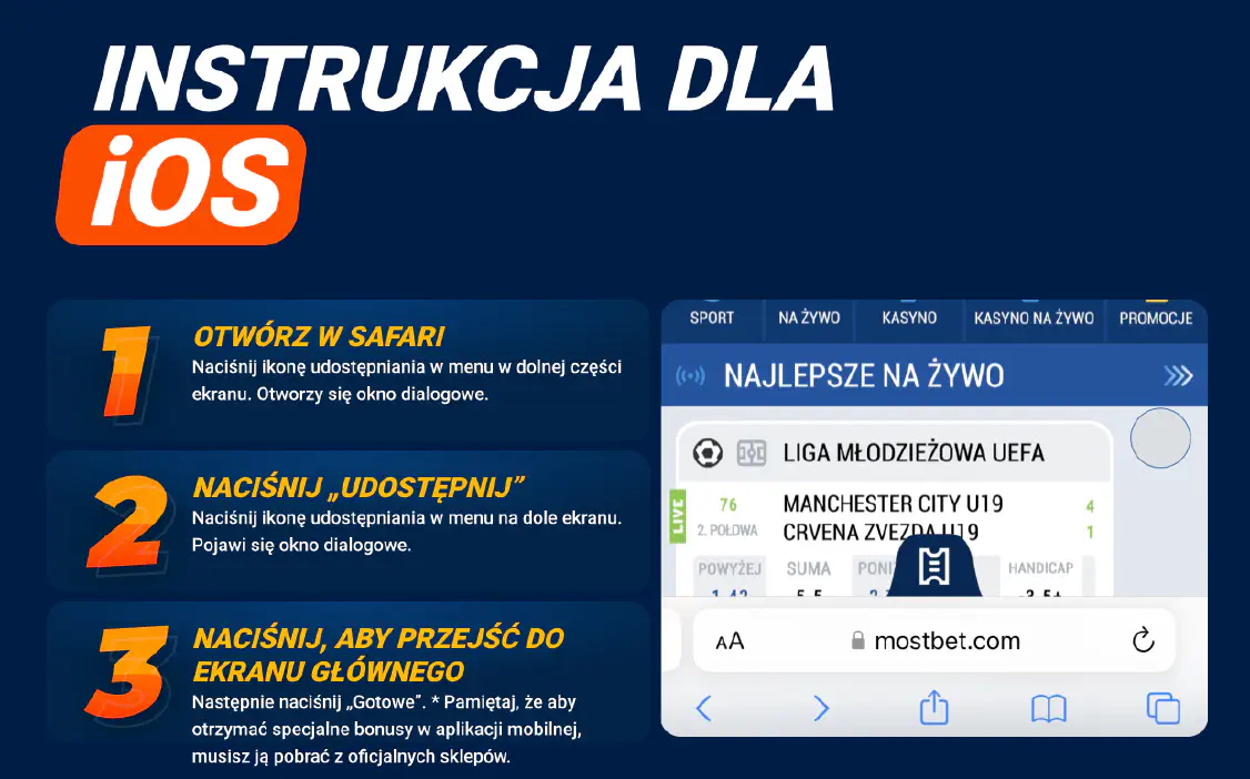 Mostbet App for iOS